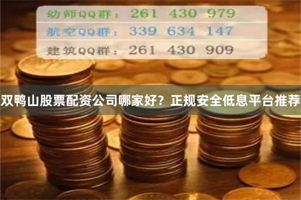 雙鴨山股票配資公司哪家好？正規安全低息平臺推薦